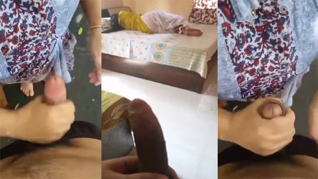 Brother Jerking Behind His Sleeping Sisters Ass Fuck